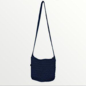 The Sak Crochet Crossbody Bag Navy Blue -No Stains Or Wear